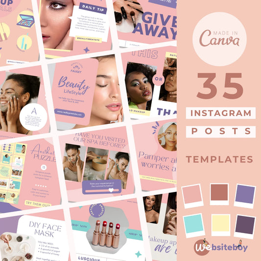 35 Colorful Instagram Post Canva Templates
