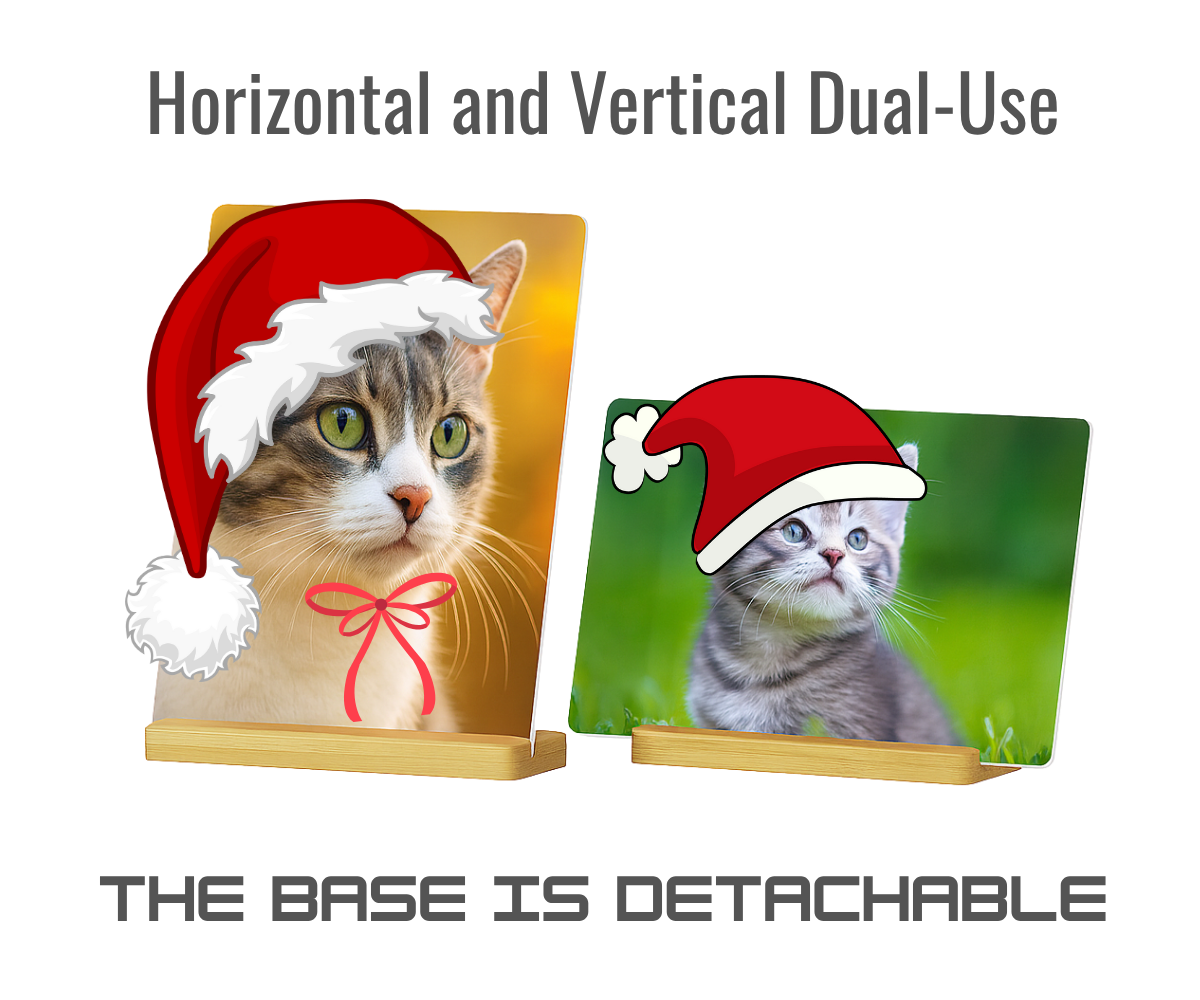 Custom Metal Photo Frame / Wooden Base