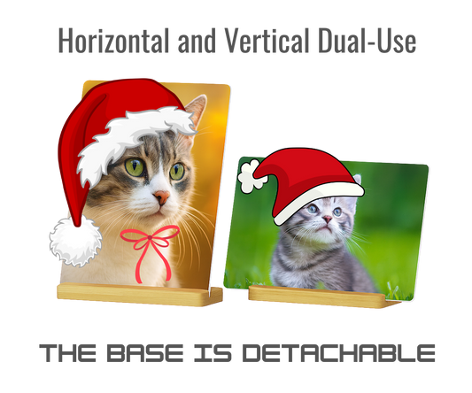 Custom Metal Photo Frame / Wooden Base