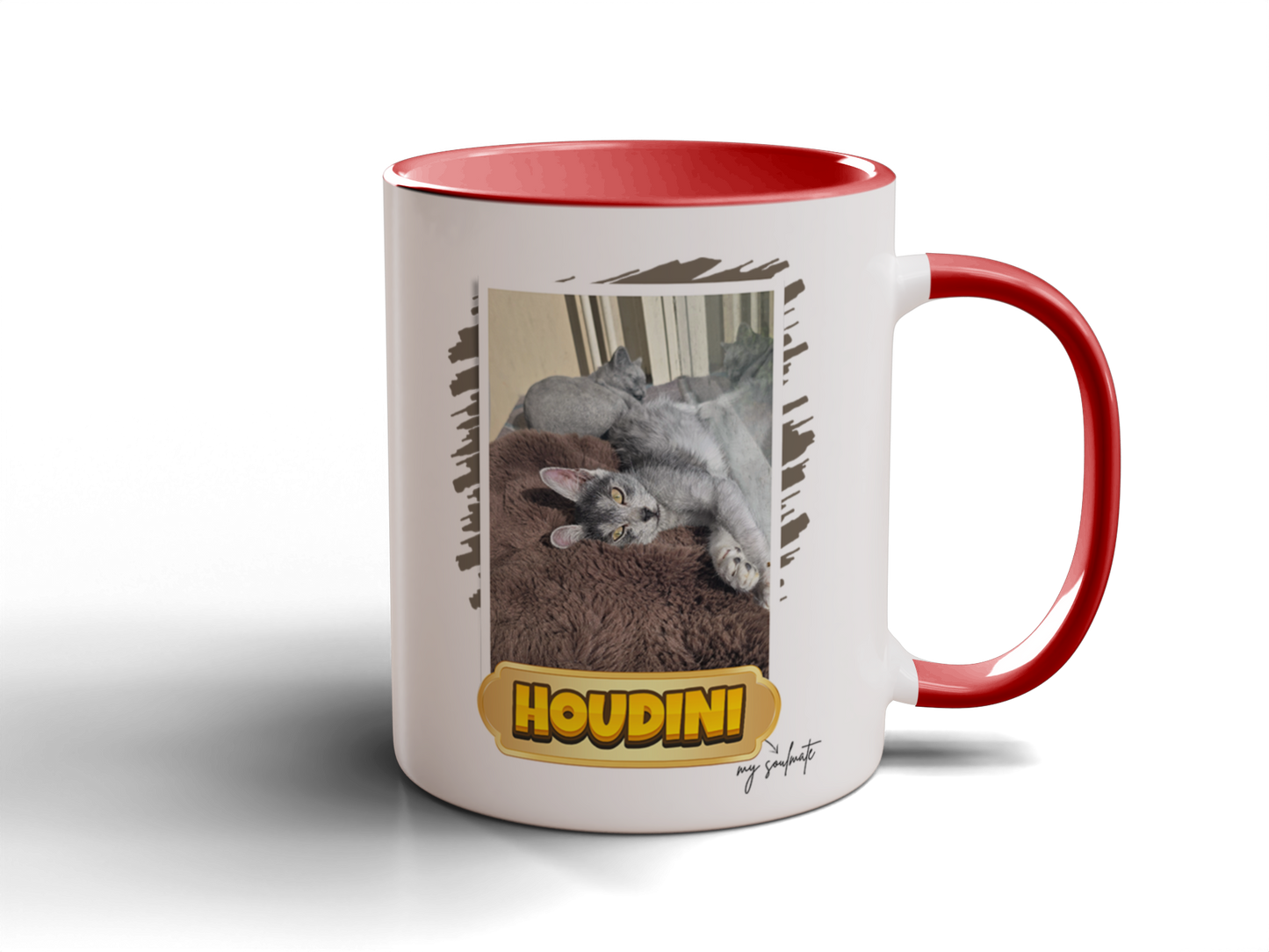 Custom Pet Photo Mug - Personalized with Name & Photo