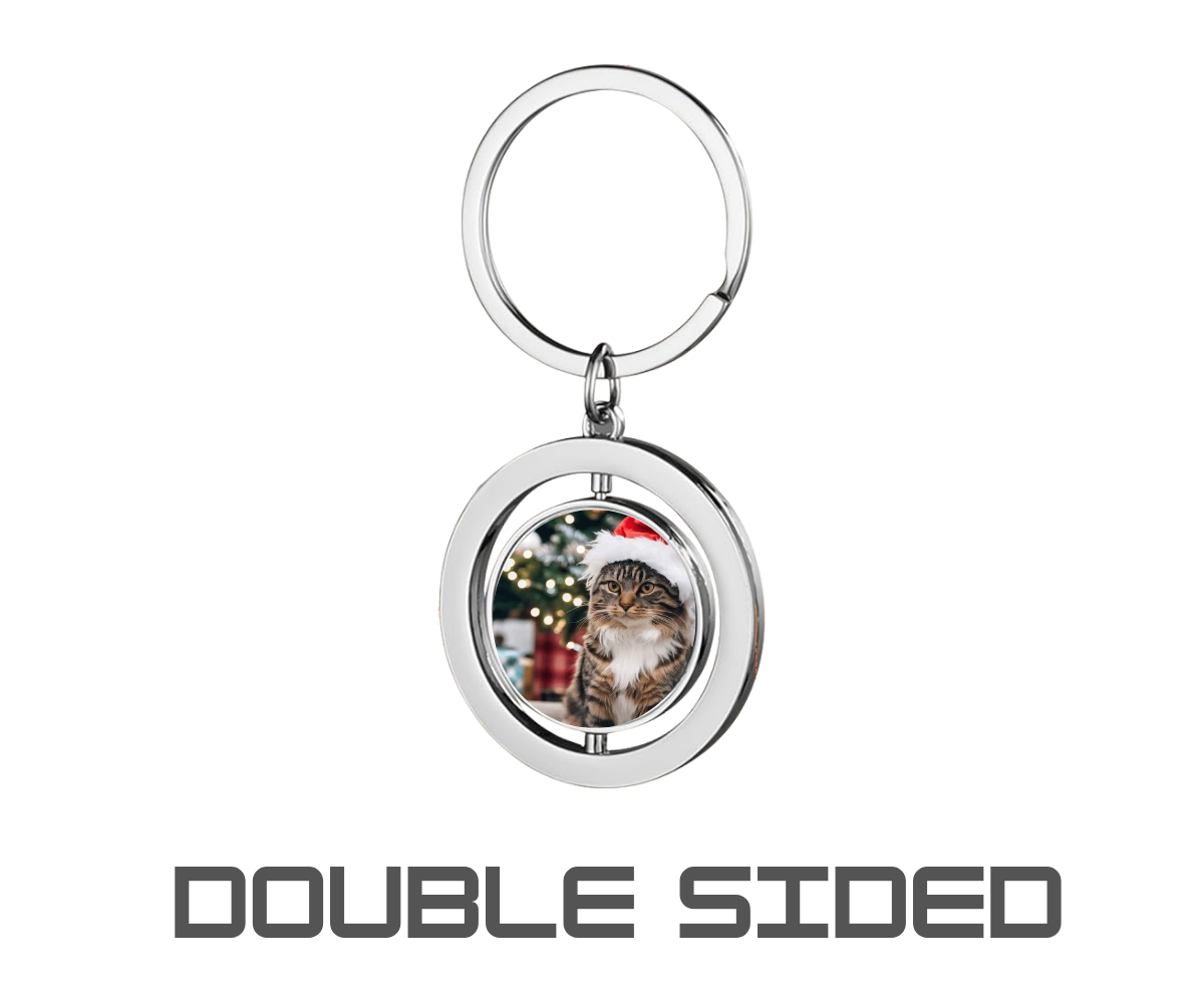Rotating Metal Keychain